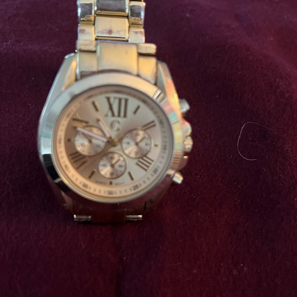 Gold Chronograph Watch